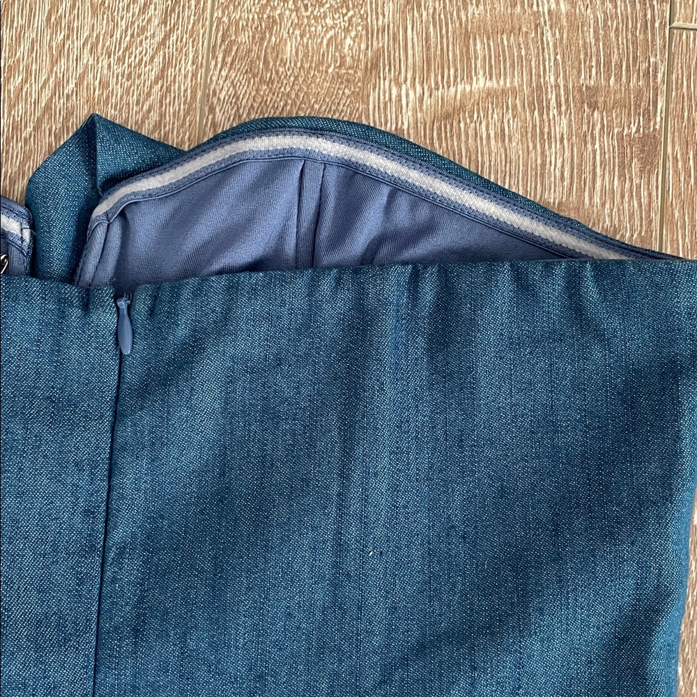 Strapless Denim Jumpsuit Sz Small - Picture 4 of 6